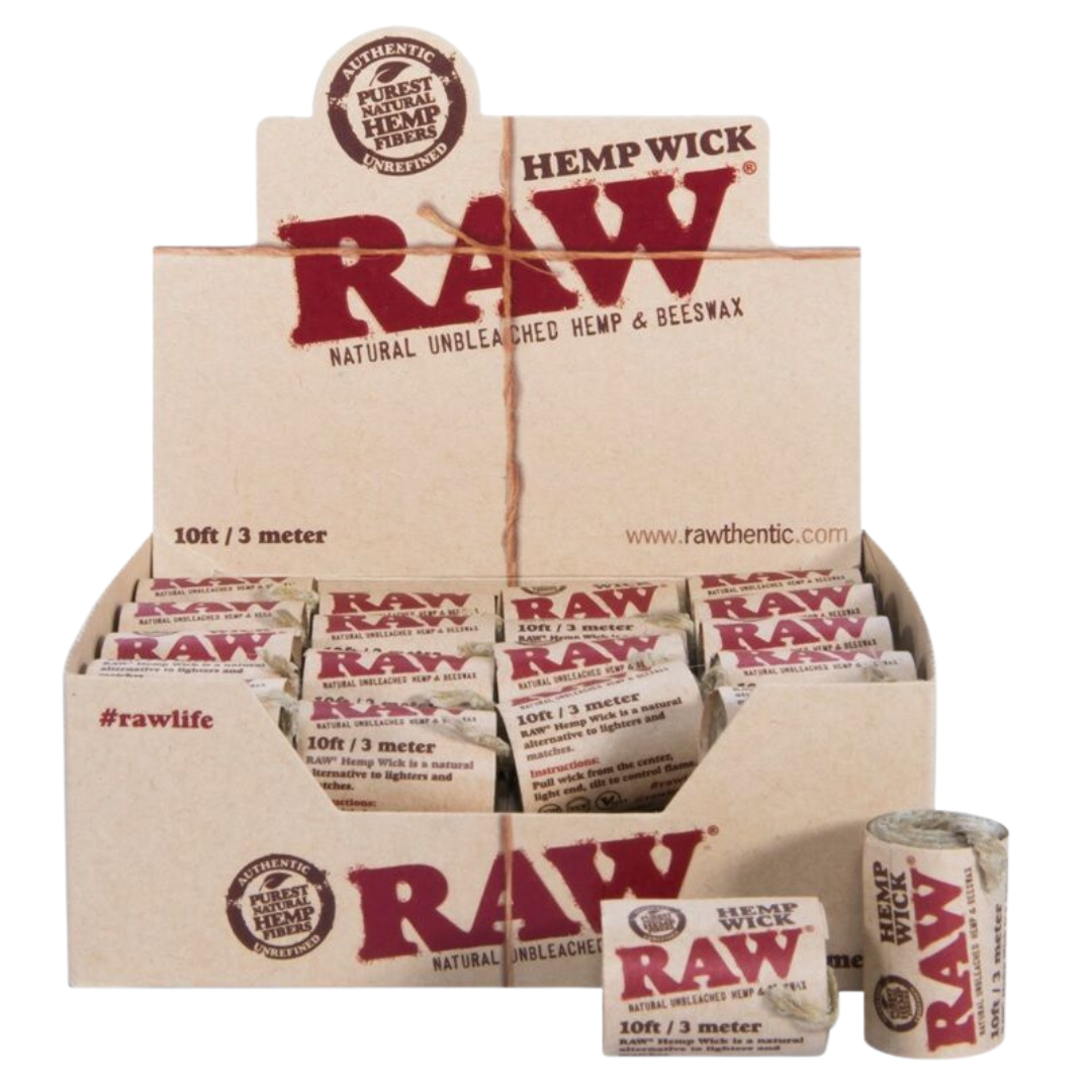 Caja RAW Hemp Wick 3m