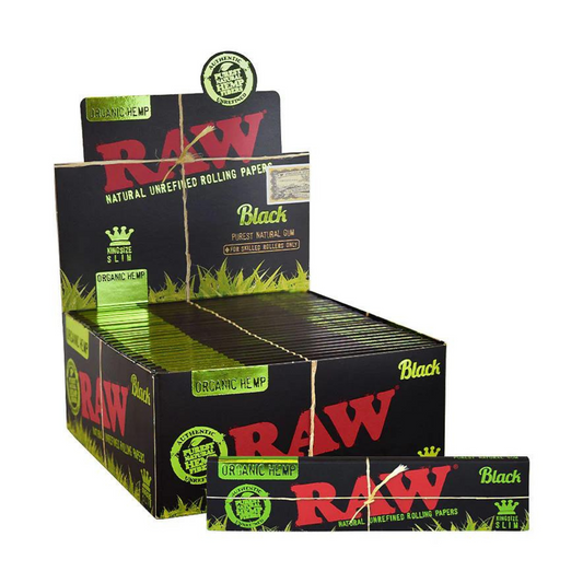 Caja RAW King Size Slim Black Organic